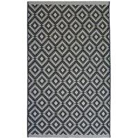Homemaker Indoor Outdoor Geo Rug Black 200X290Cm, Black