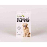 Eco Bag 100 Fragranced Doggy Poo Bags - Scent Vanilla, Black