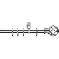 Little Black Book 25/28Mm Cage Finial Curtain Pole Steel 1.1-3M