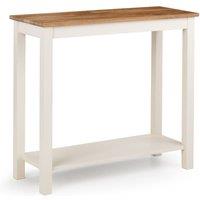 Julian Bowen Coxmoor Console Table 90Cm Ivory And Oak, White