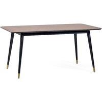 Julian Bowen Findlay Rectangular 4 Seater Dining Table Walnut And Black