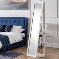 Julian Bowen Fresco White Storage Mirror, White