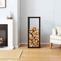 Neo Small Black Firewood Log Rack, Black