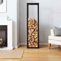 Neo Large Black Firewood Log Rack, Black