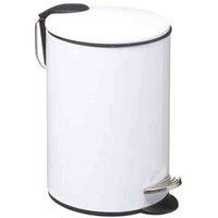 5Five Softclose 3L Waste Bin - White, Silver