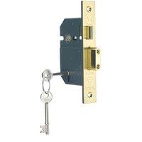 Yale 5 Lever Sashlock Brass 3.00