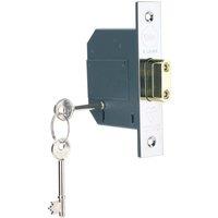 Yale 5 Lever Deadlock Chrome