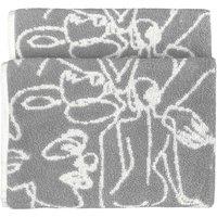 Furn. Everybody Abstract Cotton Jacquard Hand Towel Grey, Grey