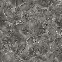 Belgravia Decor Palazzo Gunmetal Wallpaper 10m x 53cm, Black