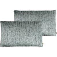 Kai Equidae Polyester Filled Cushions Twin Pack Cotton Oasis, Blue