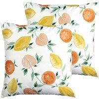 Furn. Les Fruits Outdoor Polyester Filled Cushions Twin Pack Multi, Multi