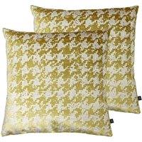 Ashley Wilde Nevado Polyester Filled Cushions Twin Pack Viscose Gold, Gold