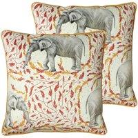 Paoletti Samui Polyester Filled Cushions Gold, Gold