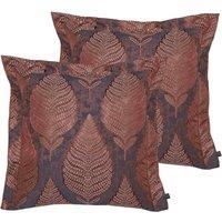 Prestigious Textiles Treasure Polyester Filled Cushions Viscose Cotton Tigers Eye, Brown
