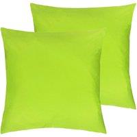 Furn. Wrap Outdoor Polyester Filled Cushions Twin Pack Lime, Green