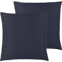 Furn. Wrap Outdoor Polyester Filled Cushions Twin Pack Navy, Blue