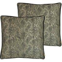 Kai Viper Polyester Filled Cushions Twin Pack Bronze 50 x 50cm, Brown