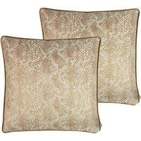 Kai Viper Polyester Filled Cushions Twin Pack Rust 50 x 50cm, Orange