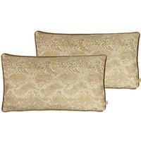 Kai Viper Polyester Filled Cushions Twin Pack Rust 30 x 50cm, Orange