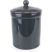 All-Green Portland Ceramic Compost Caddy - Dark Grey, Grey