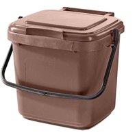 All-Green 7L Kitchen Compost Caddy - Brown, Brown