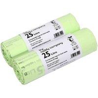 The Caddy Company Caddy Company 25L Compostable Bags 2 Rolls , Green