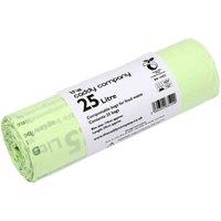 The Caddy Company Caddy Company 25L Compostable Bags 1 Roll , Green