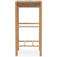 Interiors by PH Bandar Hemp Rope Bar Stool Natural, Brown