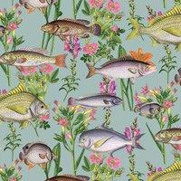 Holden Decor Lagoon Teal Wallpaper 10m x 53cm, Multi