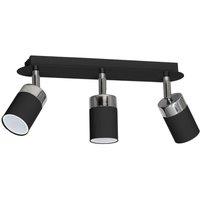Milagro Ceiling Lamp Joker Black 3 x GU10, Black