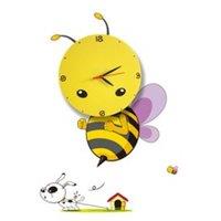 Milagro Childrens Lamp Bee LED Clock 0.6W LED, Multi