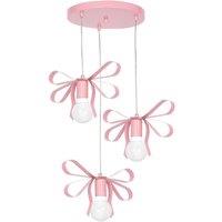 Milagro Pendant Lamp Emma Pink 3 x E27, Pink