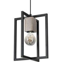Milagro Pendant Lamp Ralph 1 x E27 Black, Black