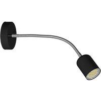 Milagro Wall Lamp Maxi Black 1 x GU10, Black