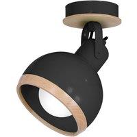 Milagro Wall Lamp Oval Black 1 x E27, Black