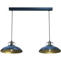 Milagro Pendant Lamp Felix Blue 2 x E27, Blue