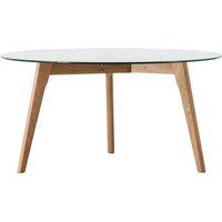 Crossland Grove Columbia Round Coffee Table Oak 90 X 90 X 45Cm