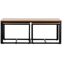 Crossland Grove Colchester Coffee Table Nest 50 X 50 X 45Cm, Brown