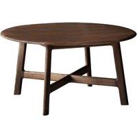 Crossland Grove Valencia Round Coffee Table Walnut 80 X 80 X 40Cm, Brown