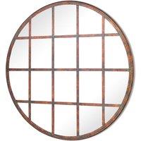Mirroroutlet Home & Garden Round Circular Shaped Metal Garden Mirror Giving A Window Effect