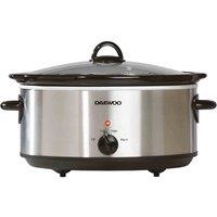 Daewoo SDA1788 6.5L Slow Cooker - Stainless Steel