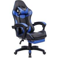 Neo Racing Computer Gaming Office Chair With Footrest, Blue