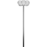 vidaXL Garden Lamp Post 3 Lamps 220 cm, White