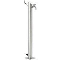 vidaXL Garden Water Column Stainless Steel Round 95cm, Silver