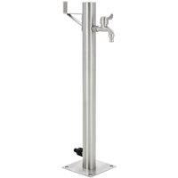 vidaXL Garden Water Column Stainless Steel Round 65cm, Silver