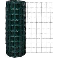 vidaXL Euro Fence Steel 25X1.0 M Green, Green