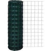 vidaXL Euro Fence Steel 25X1.2 M Green, Green