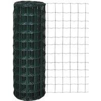 vidaXL Euro Fence Steel 10X1.2 M Green, Green