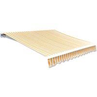 vidaXL Awning Top Sunshade Canvas Sunflower Yellow & White 6 X 3 M, Yellow
