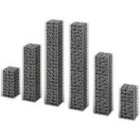 vidaXL 6 Piece Gabion Set Galvanised Wire, Silver
